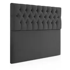 GENERICO - Respaldo De Cama 2 Plazas Gris Grafito Top Quality