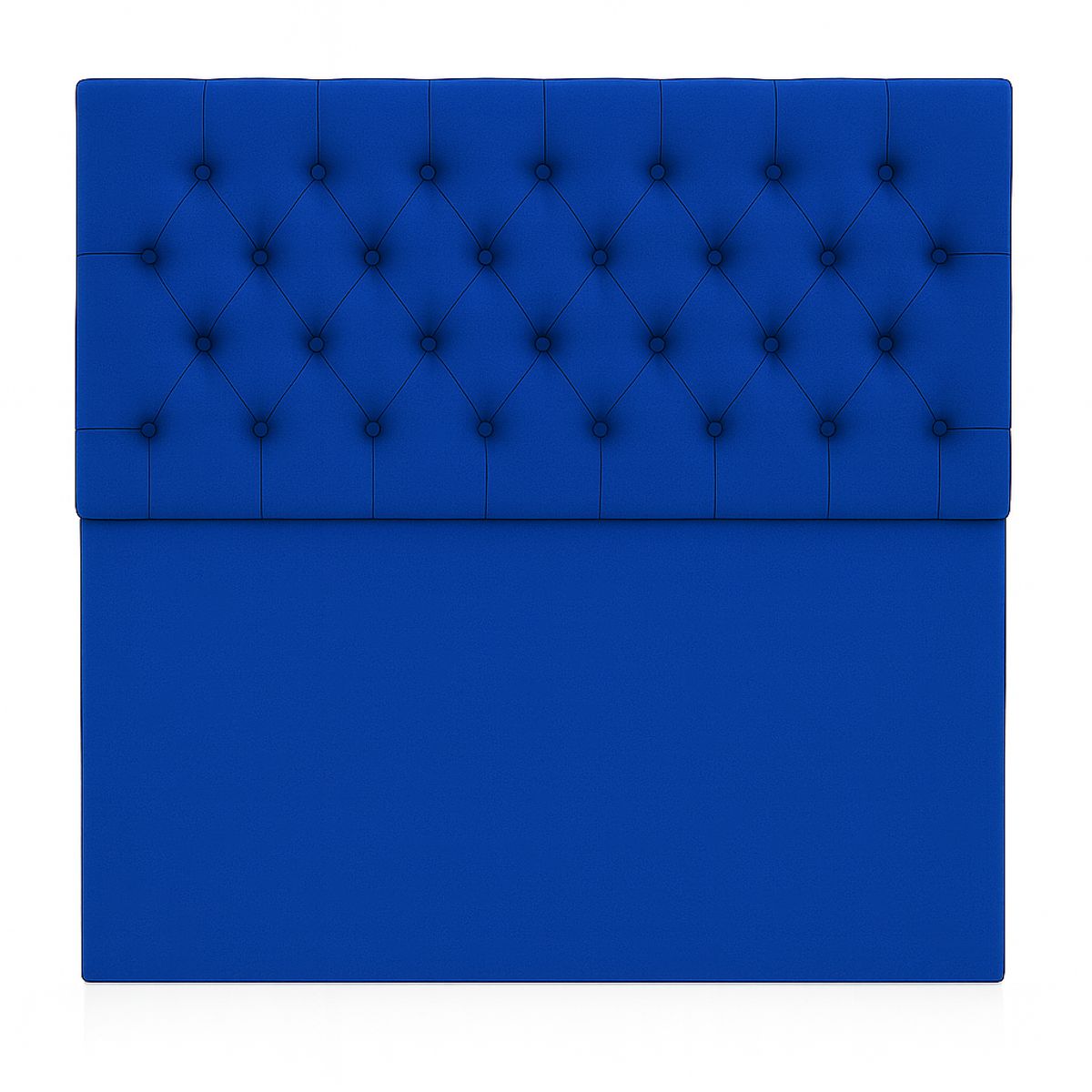 GENERICO - Respaldo De Cama 2 Plazas Azul Francia Capitone