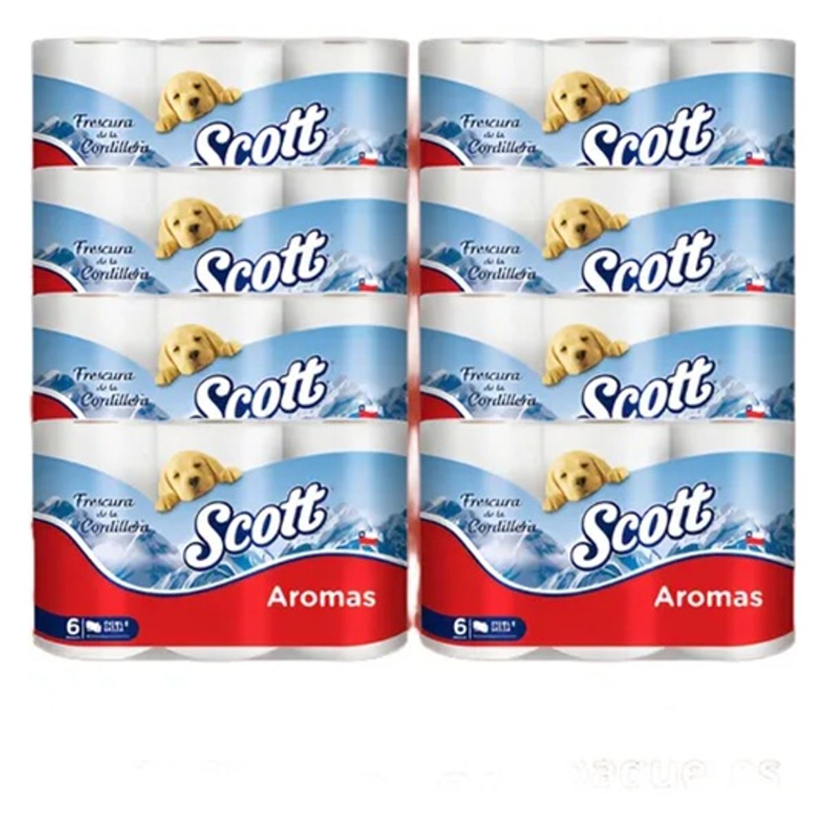 SCOTT - Papel Higiénico Scott Aromas 48 Unidades Doble Hoja 21,1 mts