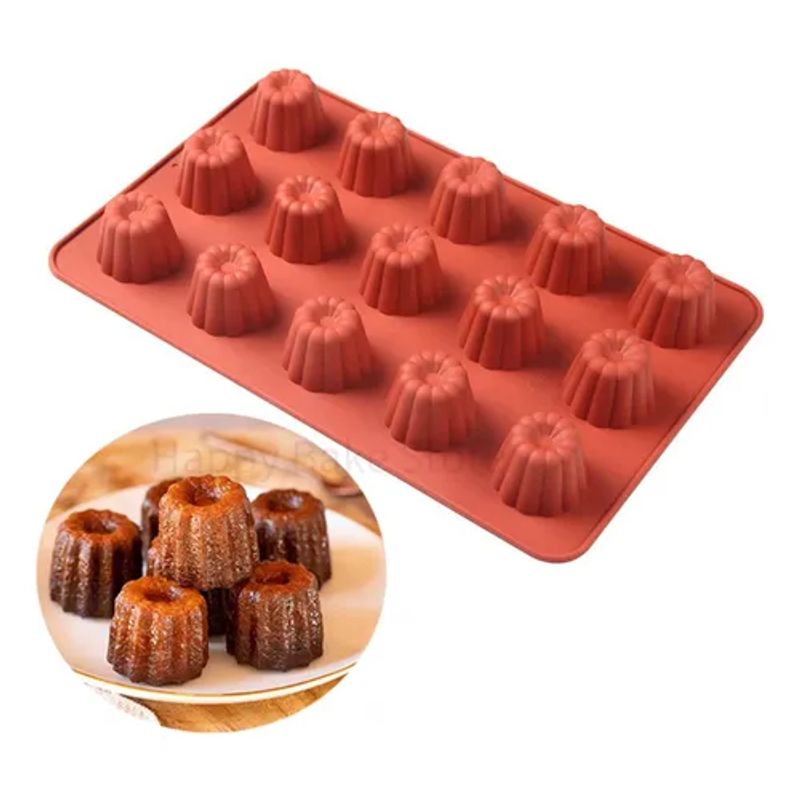 COMPUTECH - Molde Para Canele Antiadherente Silicona Grado Alimenticio