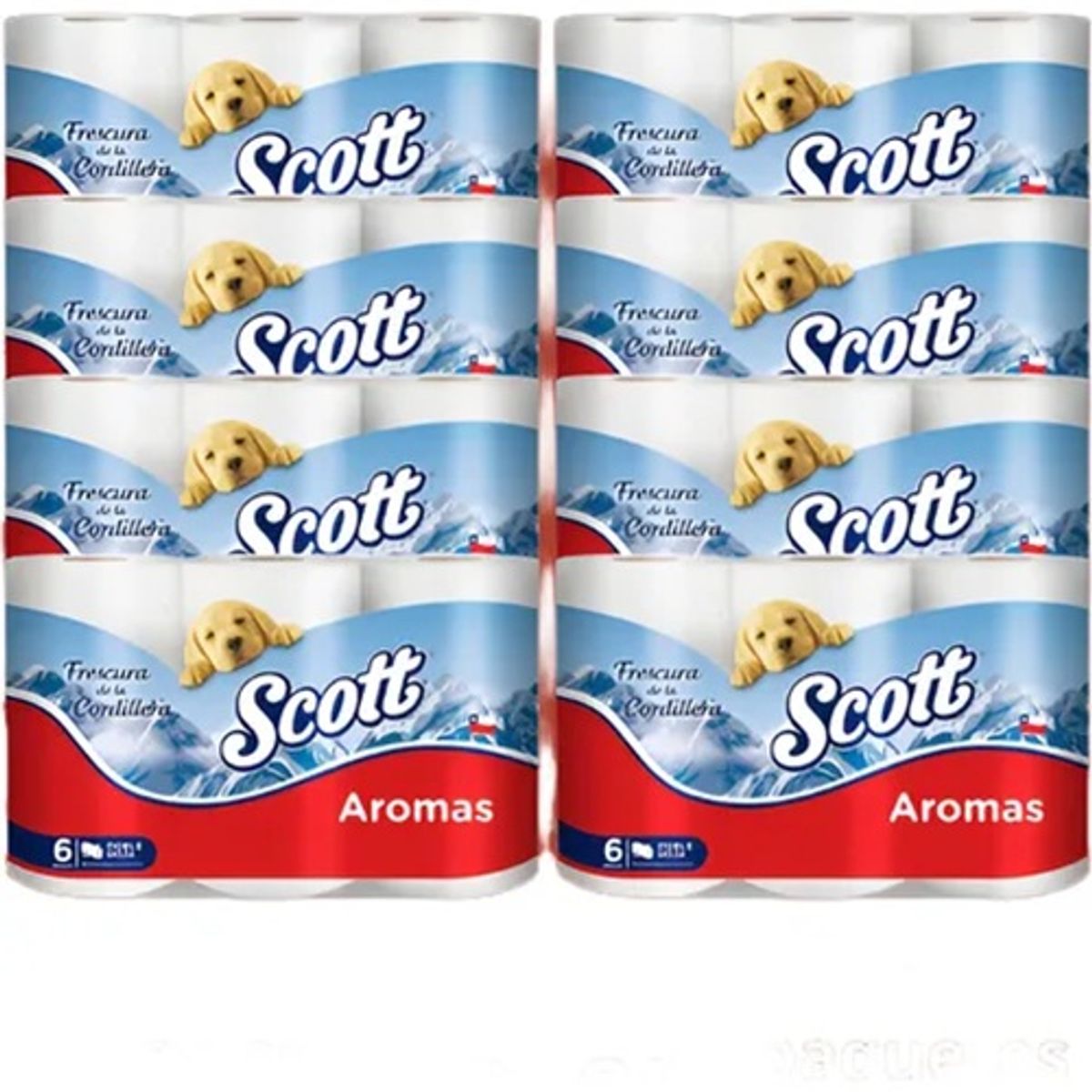 SCOTT - Papel Higiénico Scott Aromas 48 Unidades Doble Hoja 21,1 mts