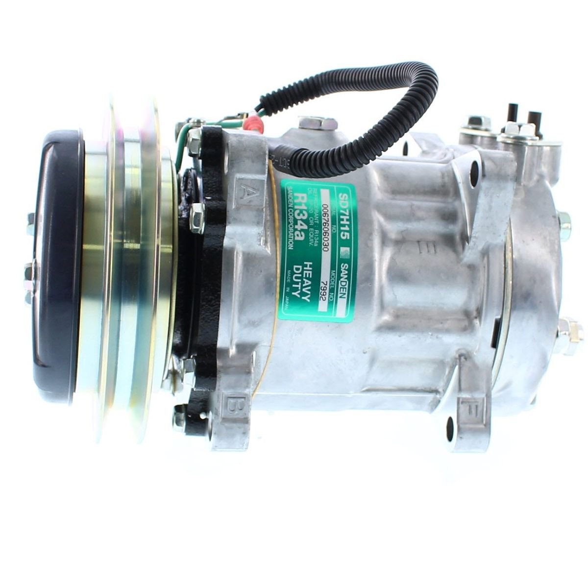 SANDEN - COMPRESORES DE AC 7H15 1A 24V 146MM TAPA WL 7992 SANDEN