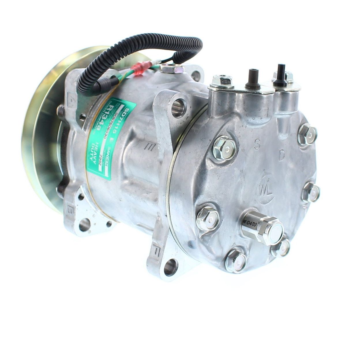 SANDEN - COMPRESORES DE AC 7H15 1A 24V 146MM TAPA WL 7992 SANDEN