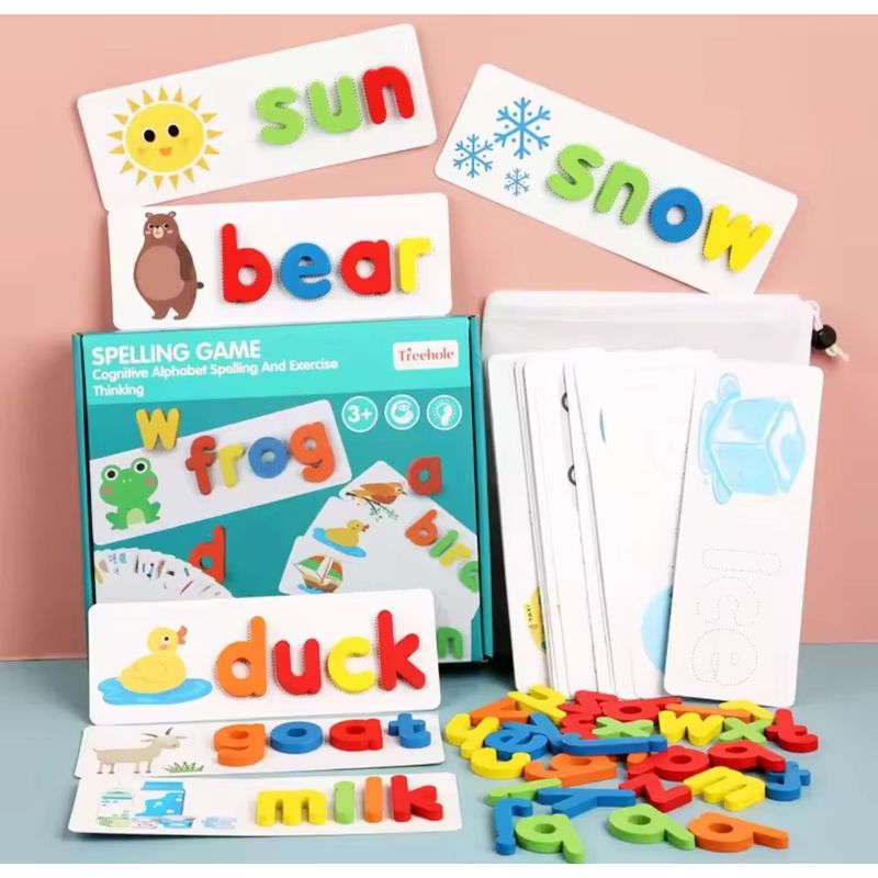 GENERICO - Juego De Palabra Infantil Aprendizaje De Deletreo Inglés