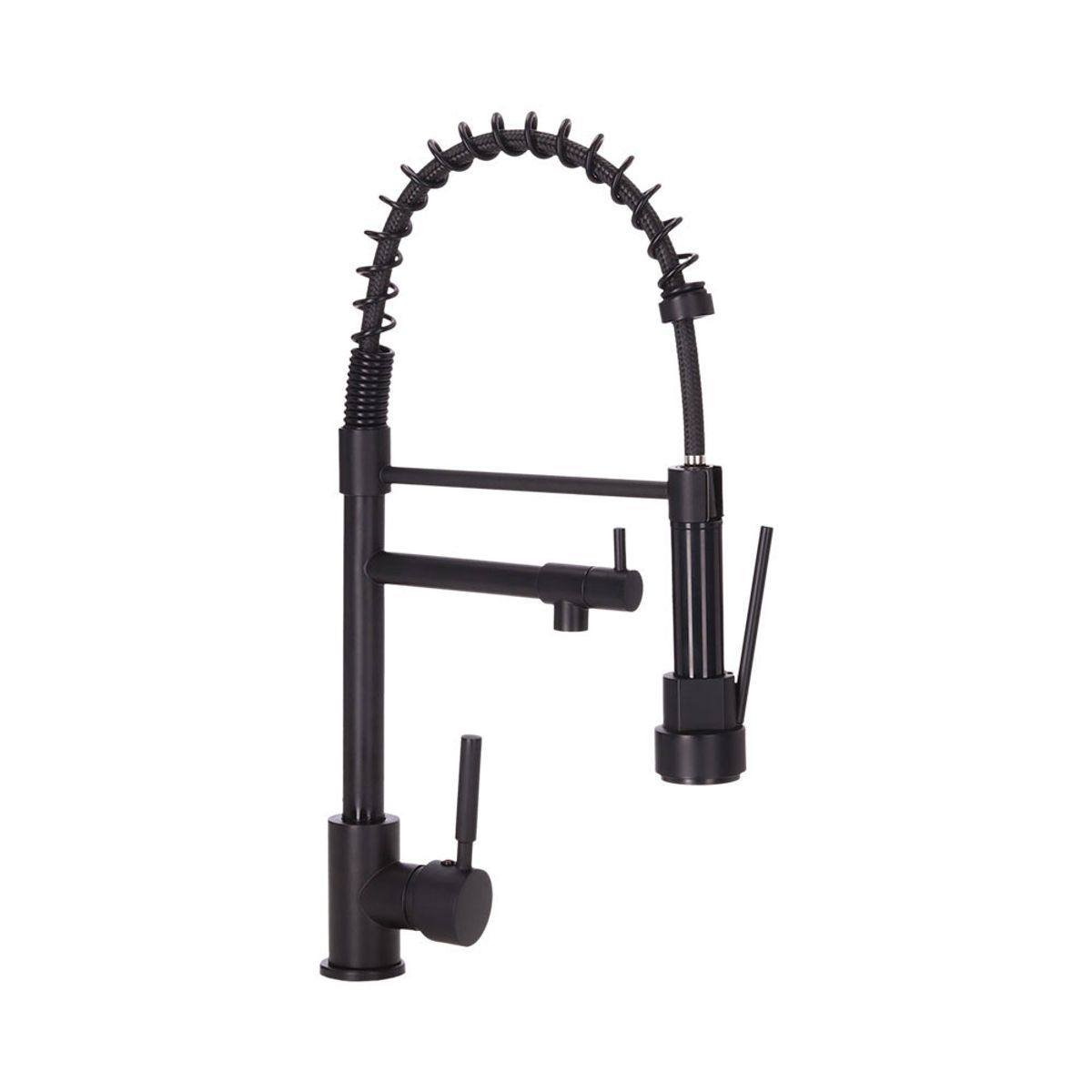 PMB - Monomando Lavaplatos Extraíble Bangor Negro Mate