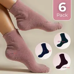 UTILISIMO - Pack 6 Calcetines Térmicos Y Extra Suaves Chenille Cozy Mujer Surtido