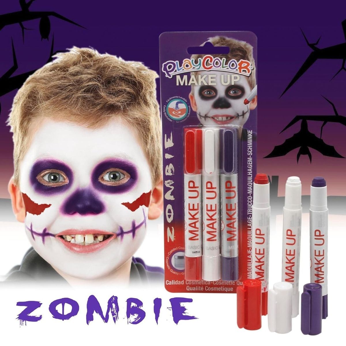 INSTANT - Maquillaje Temático Zombie Instant 3 Colores