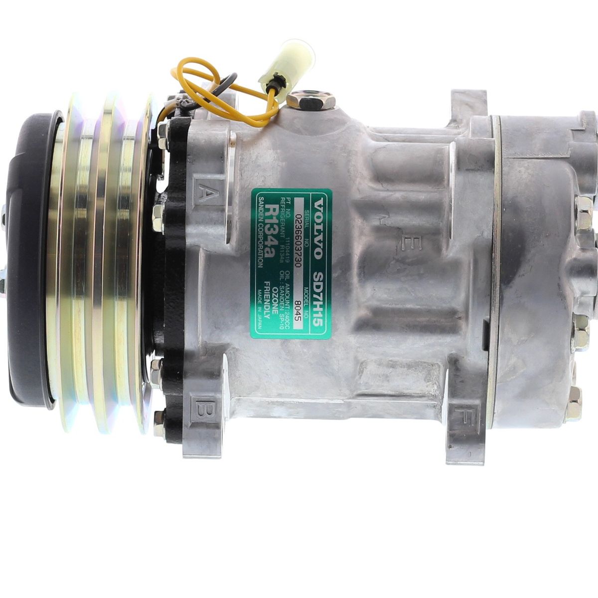 SANDEN - COMPRESORES 7H15 2A 24V 132MM TAPA WZ U6035 8045 8243 SANDEN