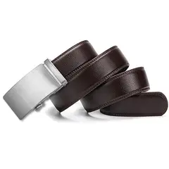 SN SONEC - Cinturón ejecutivo hombre hebilla automática modelo Pure Silver
