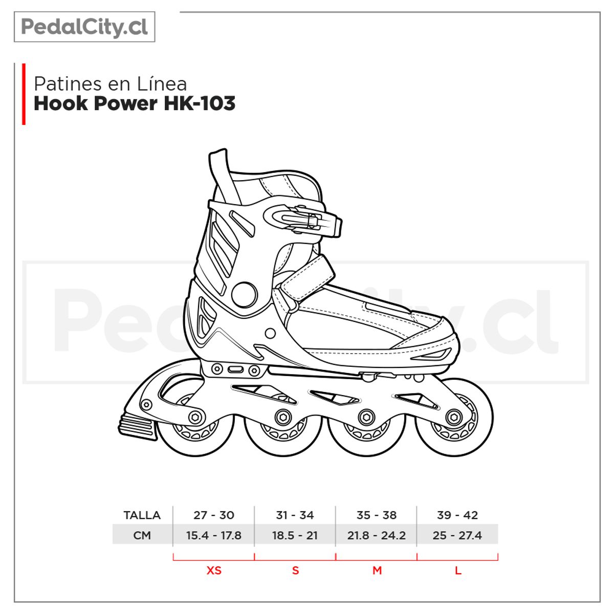 HOOK - Patines en Línea Hook Power Verde HK-103
