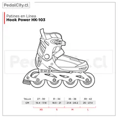 HOOK - Patines en Línea Power Verde HK-103