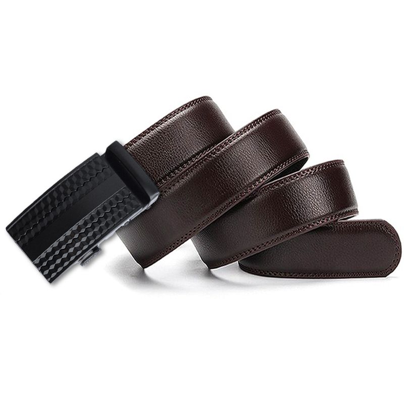 SN SONEC - Cinturón ejecutivo hombre hebilla automática modelo Cheng Black