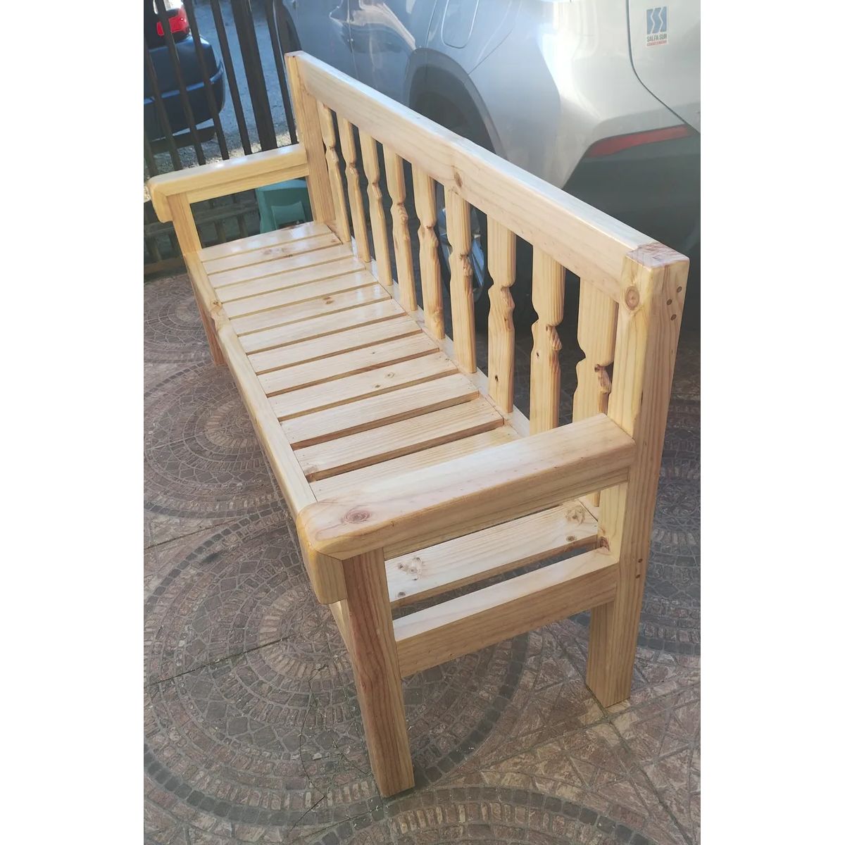 GENERICO - Sillón Banco Madera Estilo Campestre Grande