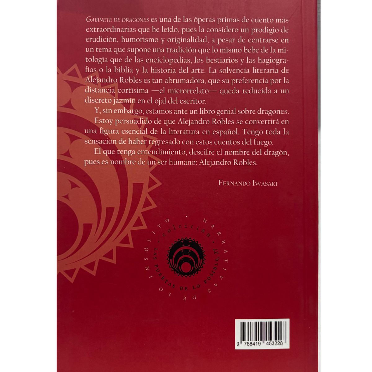 GENERICO - Libro Gabinete de dragones, Alejandro Robles