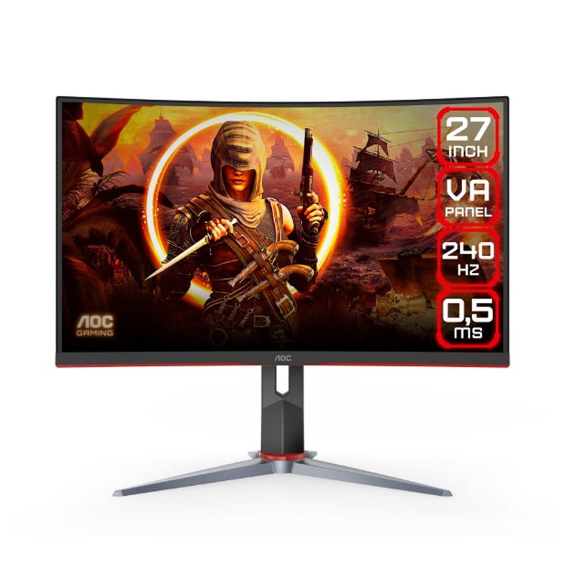 AOC - Monitor AOC Curvo Gaming de 27″ VA Full HD 240HZ  C27G2Z