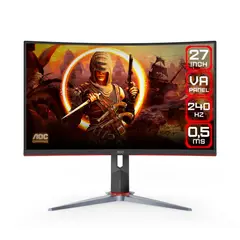 AOC - Monitor Curvo Gaming de 27″ VA Full HD 240HZ C27G2Z