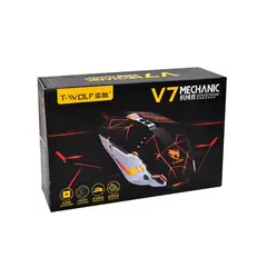 GENERICO - Mouse Gamer T-Wolf V7 - Negro RGB