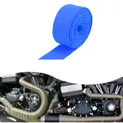 GENERICO - Cinta Envoltura Aislante Térmica De Escape AZUL