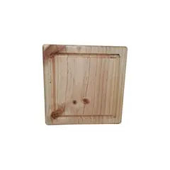 GENERICO - Pack 6 Platos Rusticos Madera Parrilleros, Asado, Picoteo