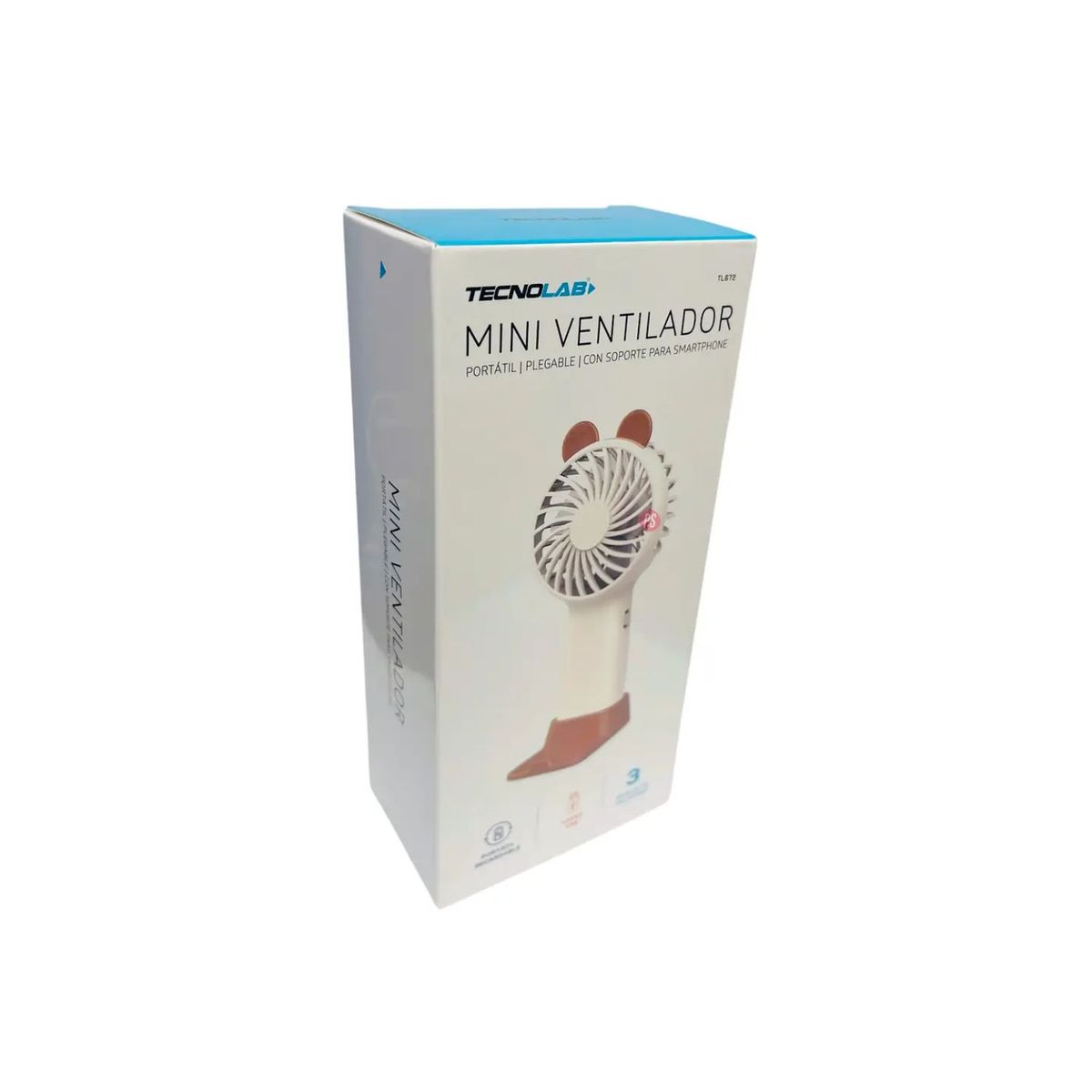TECNOLAB - Mini Ventilador De Mano Diseño Oso Recargable - PS