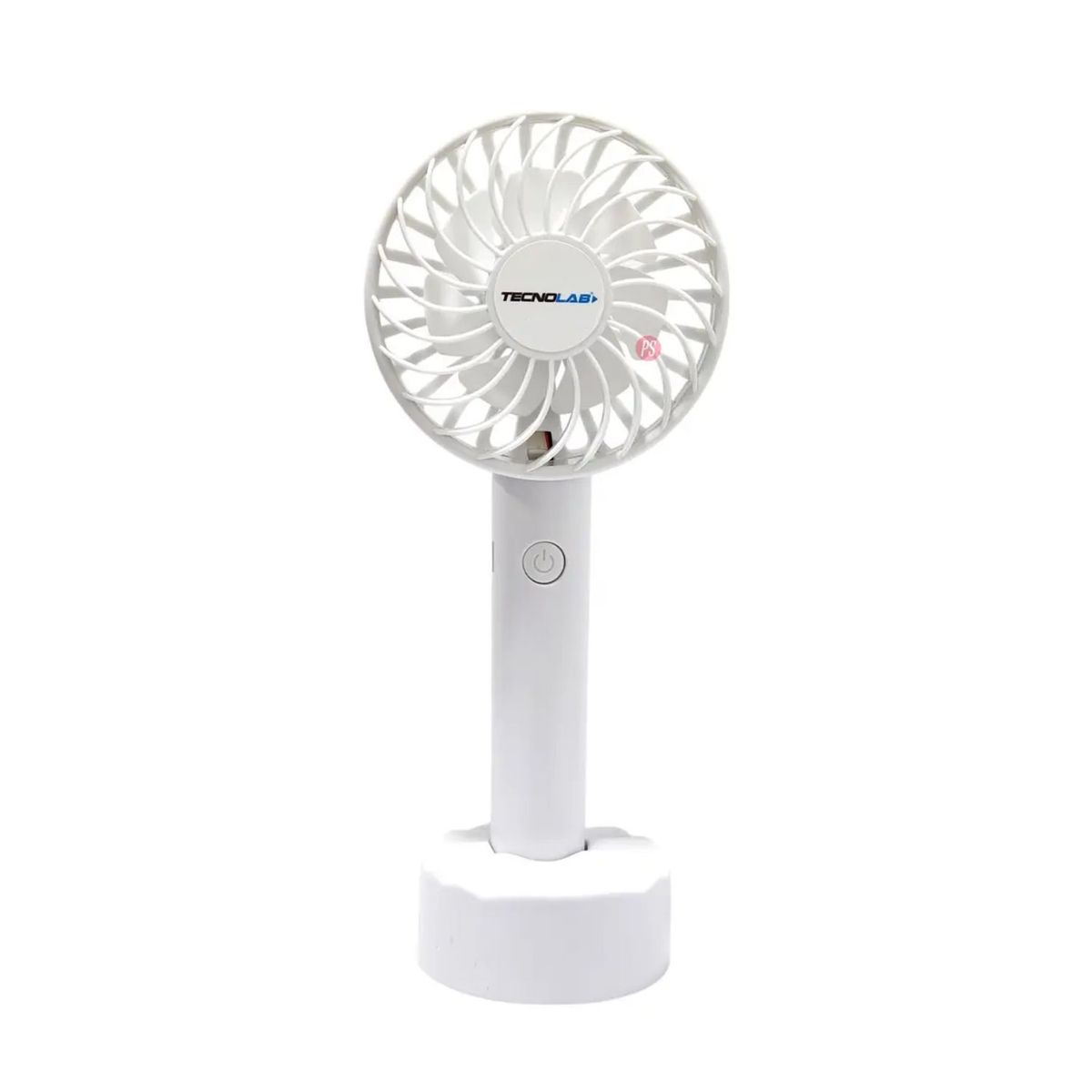 TECNOLAB - Mini Ventilador De Mano Recargable 500mAh Blanco - PS