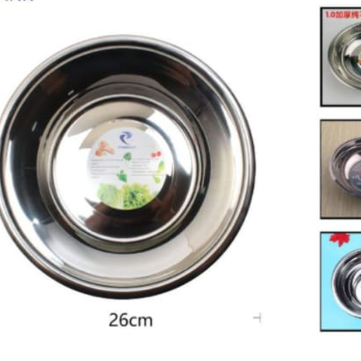 GENERICO - Bowl De Acero Inoxidable 26 Cm Para Cocina