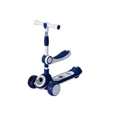 GENERICO - Scooter 2 En 1, Rueda Con Luz Y Sonido, Spaceman Azul