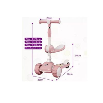 Imagen 2 del producto Scooter 2 En 1, Rueda Con Luz Y Sonido, Spaceman Azul