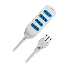DBLUE - Alargador Eléctrico 5mts Certificado Blanco - Ps