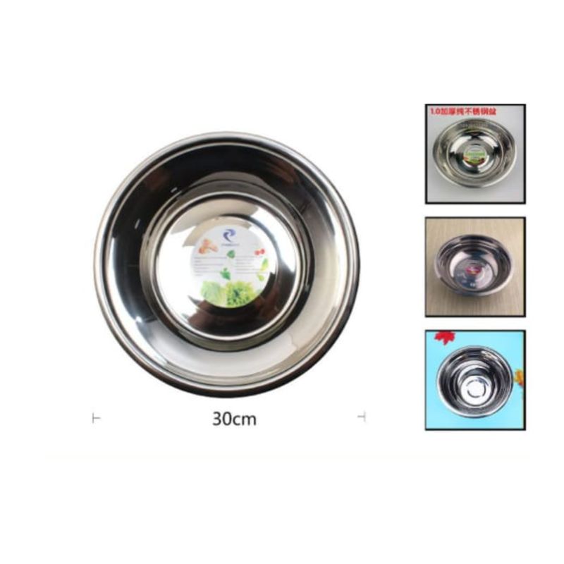GENERICO - Bowl De Acero Inoxidable 30 Cm Para Cocina