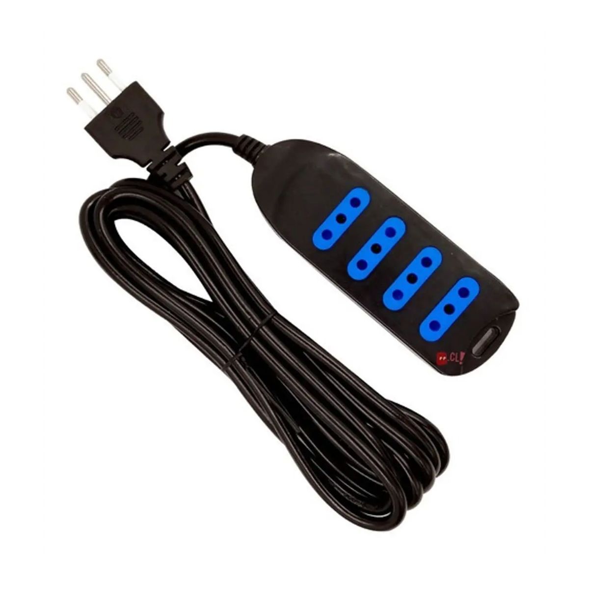 DBLUE - Alargador Eléctrico 5mts Certificado Negro - Ps.