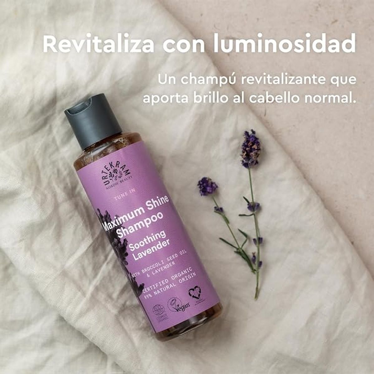 GENERICO - Shampoo orgánico revitalizante y brillo Urtekram lavanda