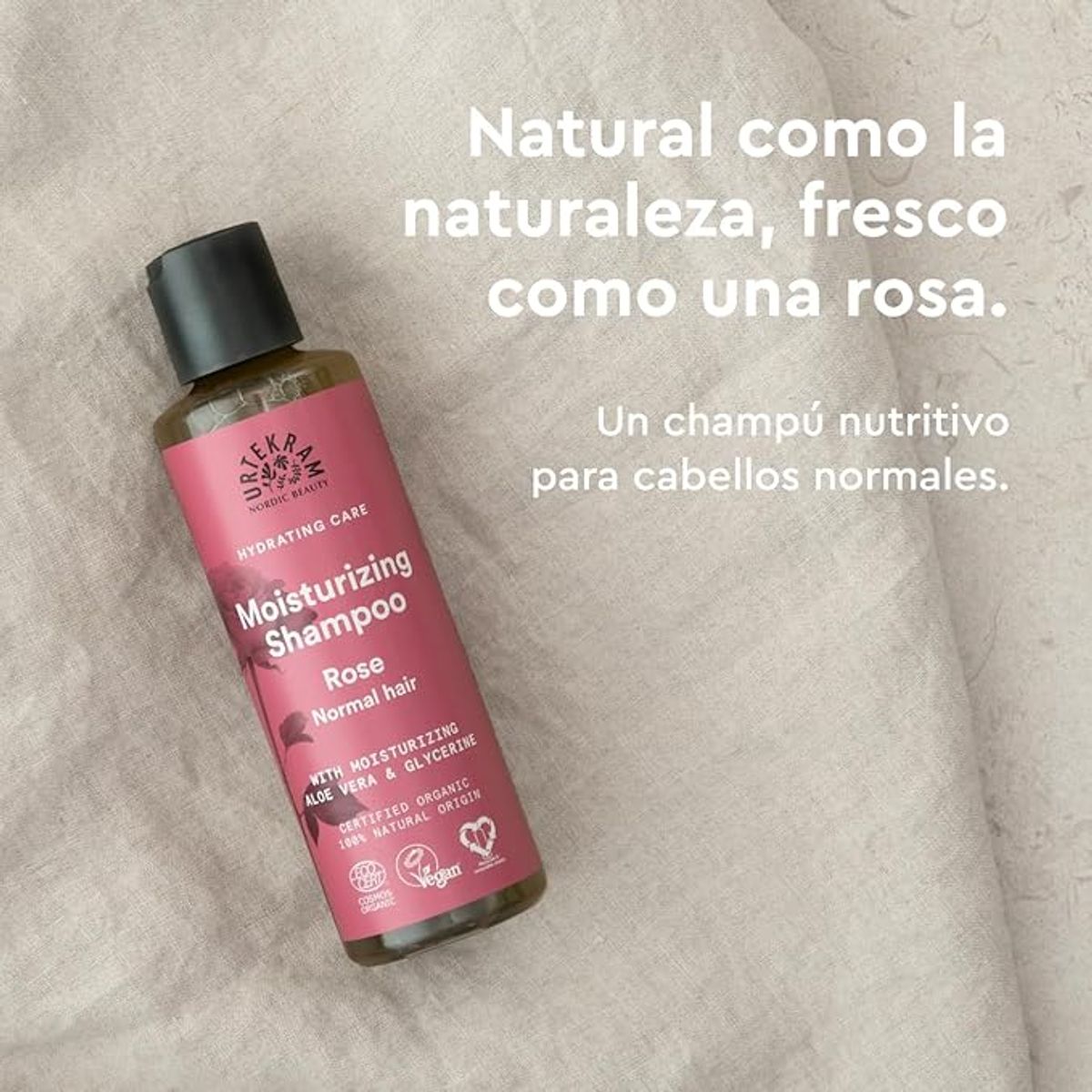 GENERICO - Shampoo orgánico hidratante Urtekram rosa