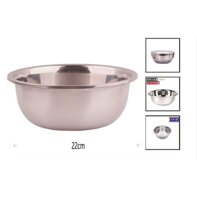 GENERICO - Bowl De Acero Inoxidable 22 Cm Para Cocina
