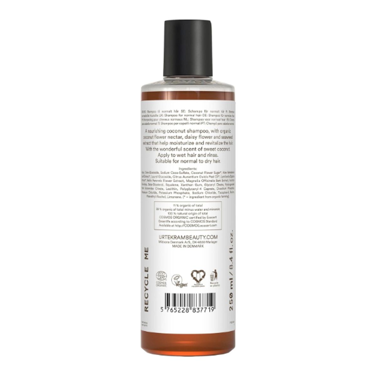 GENERICO - Shampoo orgánico hidratante y revitalizante Urtekram coco