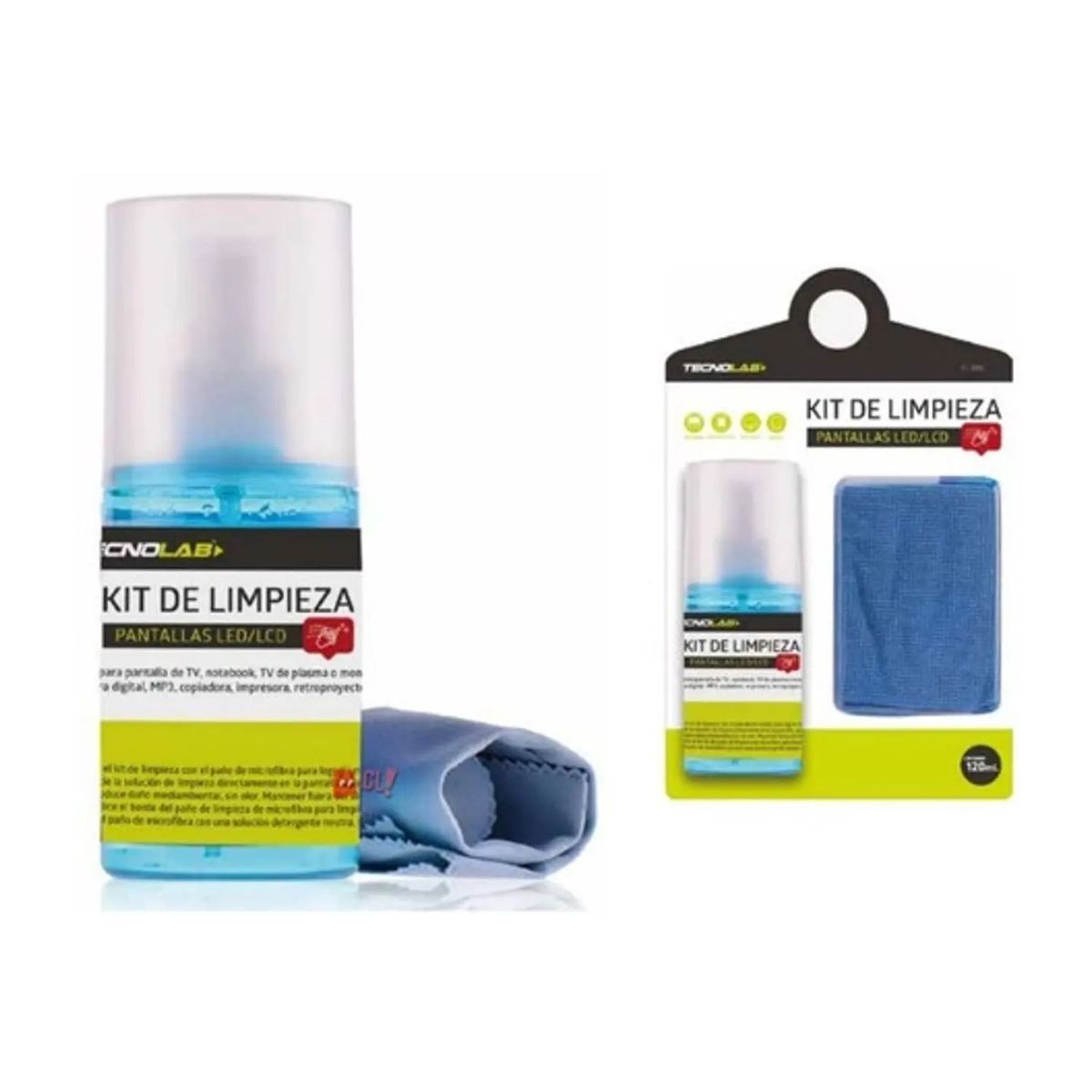 TECNOLAB - Kit De Limpieza Pantallas 120ml - Ps
