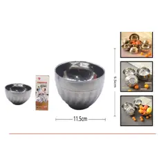 GENERICO - Bowl De Acero Inoxidable 11,5 Cm Para Cocina