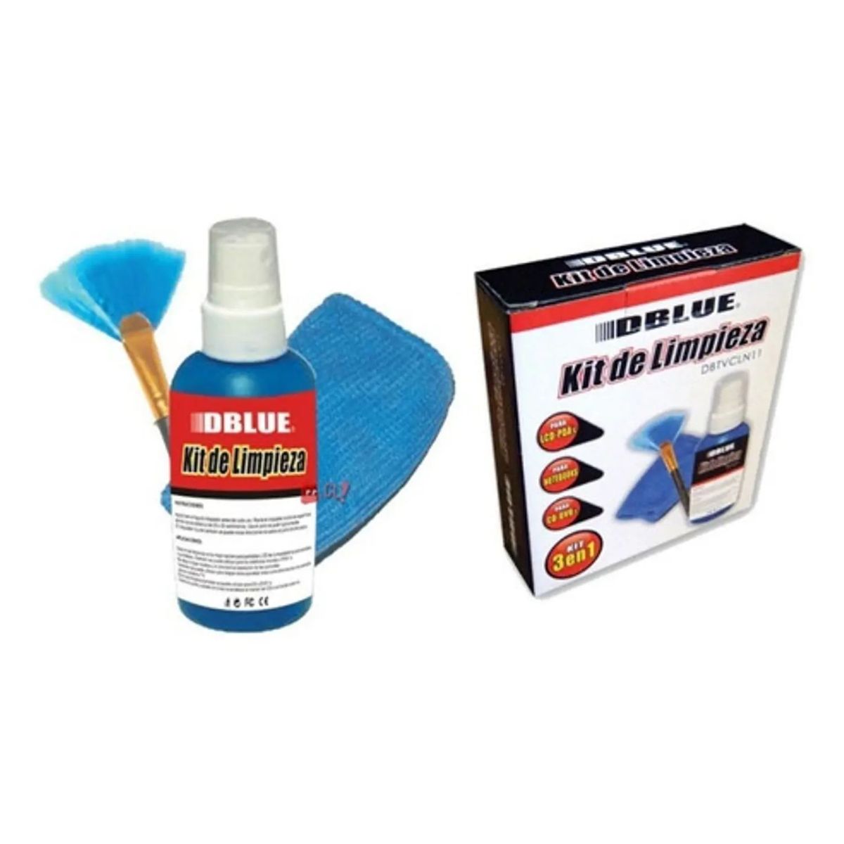 DBLUE - Kit De Limpieza Pantallas 3 En 1 - Ps