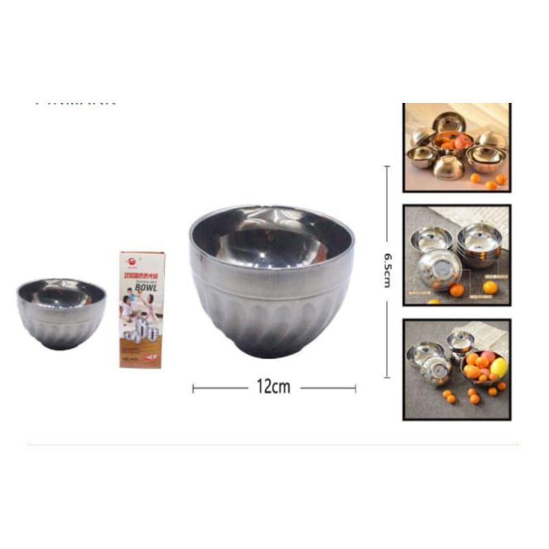 GENERICO - Bowl De Acero Inoxidable 12 Cm Para Cocina