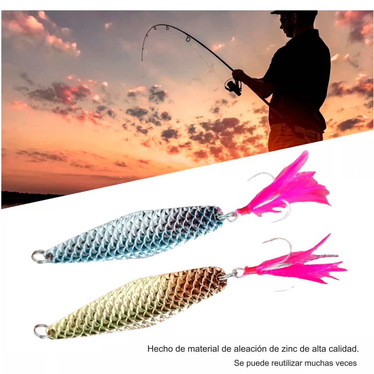 GENERICO - Señuelo Chispa De Pesca 20g Corvinas