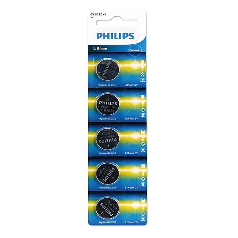PHILIPS - Blíster 5 Pilas Cr2032 Philips - PS