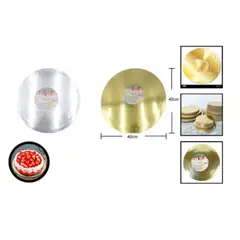 GENERICO - Bandeja Base Para Torta Redonda 40x5mm