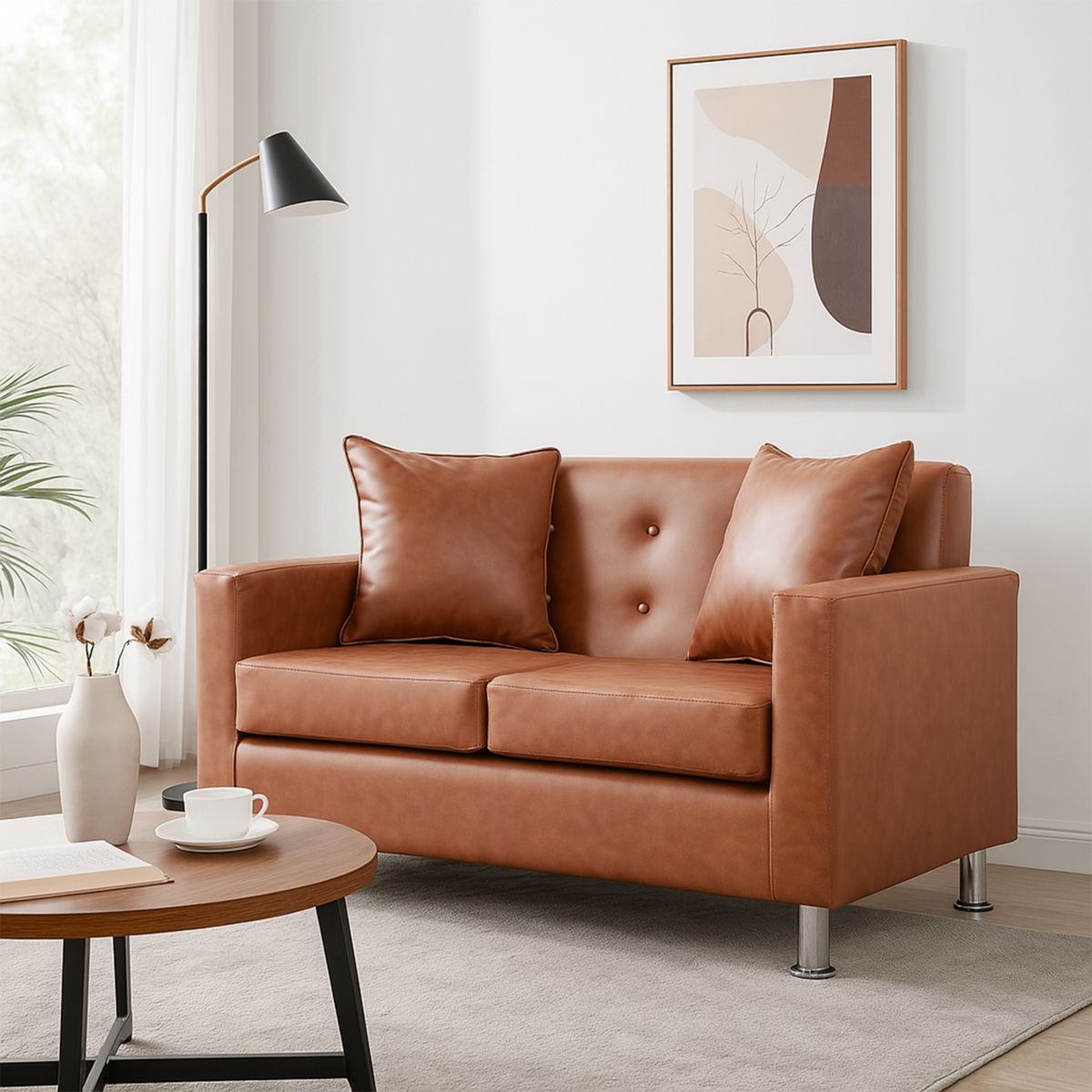 MBC - Sofá 2 Cuerpos New Mallorca Pu Café