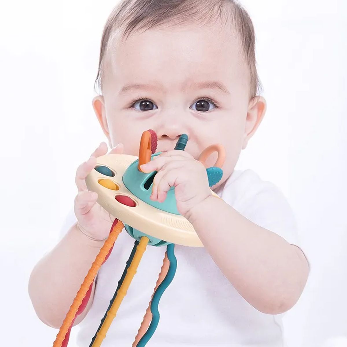 GENERICO - Sonajero mordedor bebes cisne estimulante sensorial