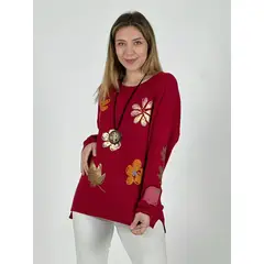 ENIGMATICA BOUTIQUE - Sweater Spandex con Flores