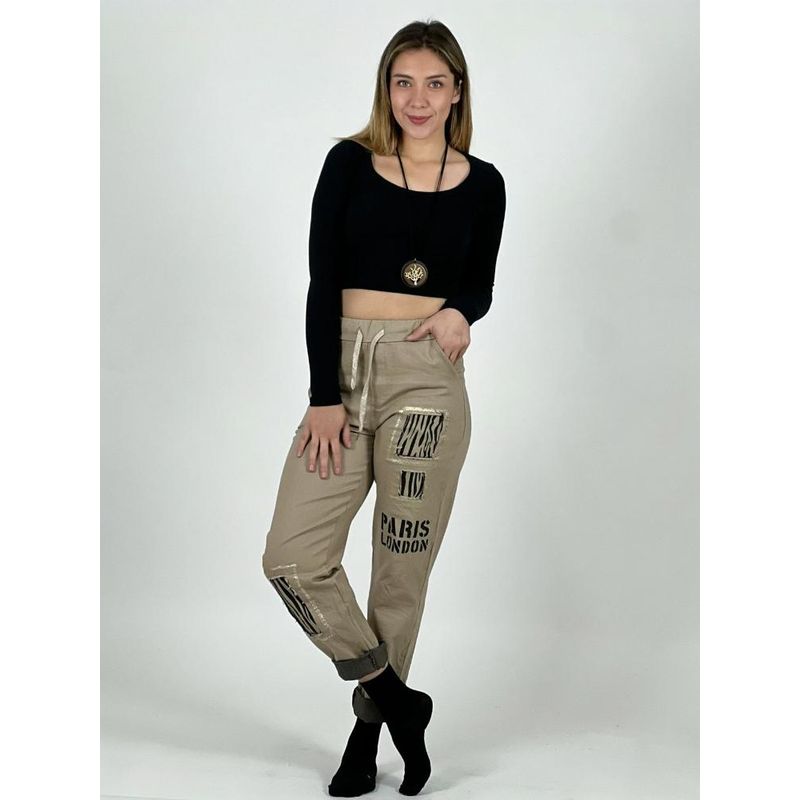 ENIGMATICA BOUTIQUE - Jogger Italiano Letras y Print