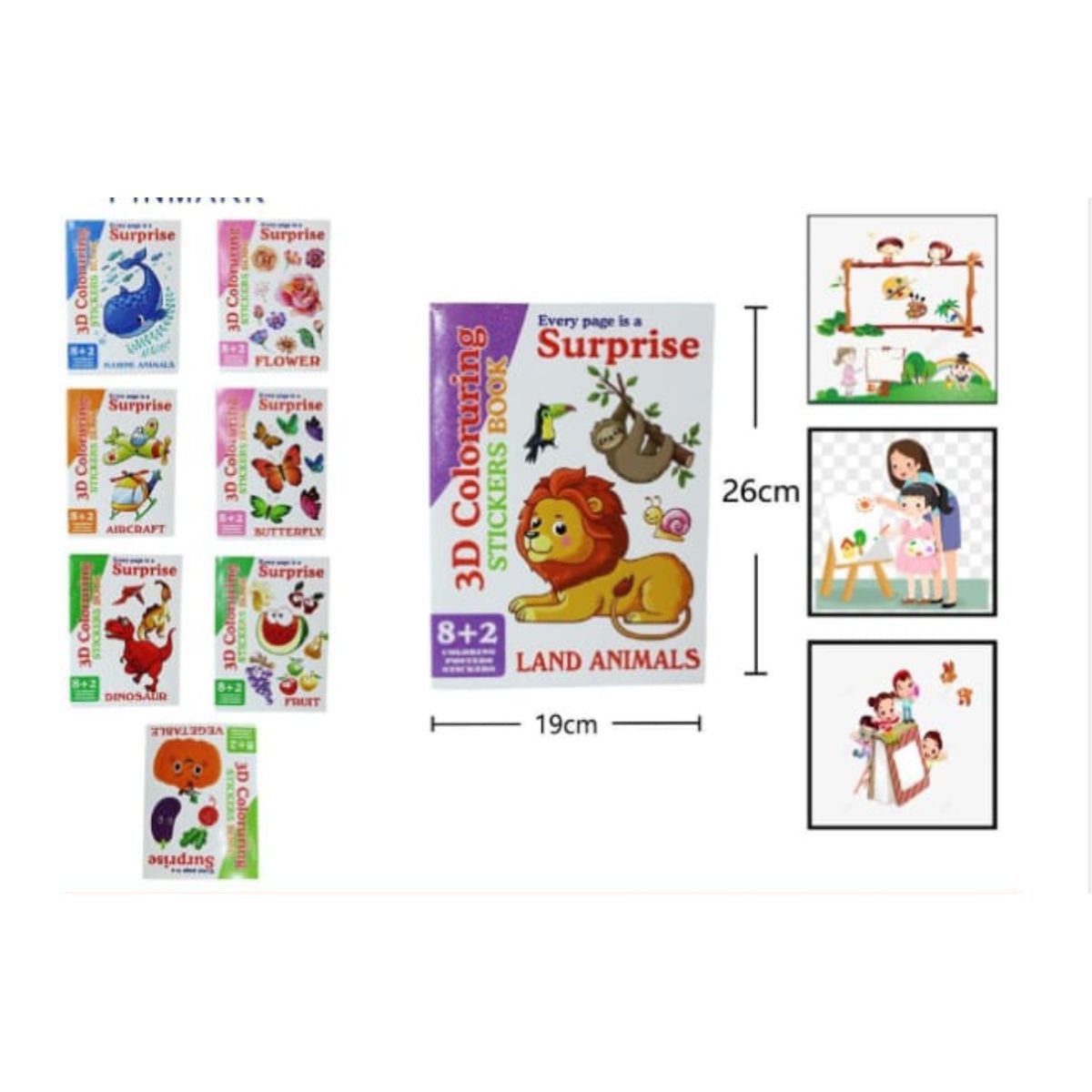 GENERICO - Libro De Colores Para Colorear 26x19 Cm