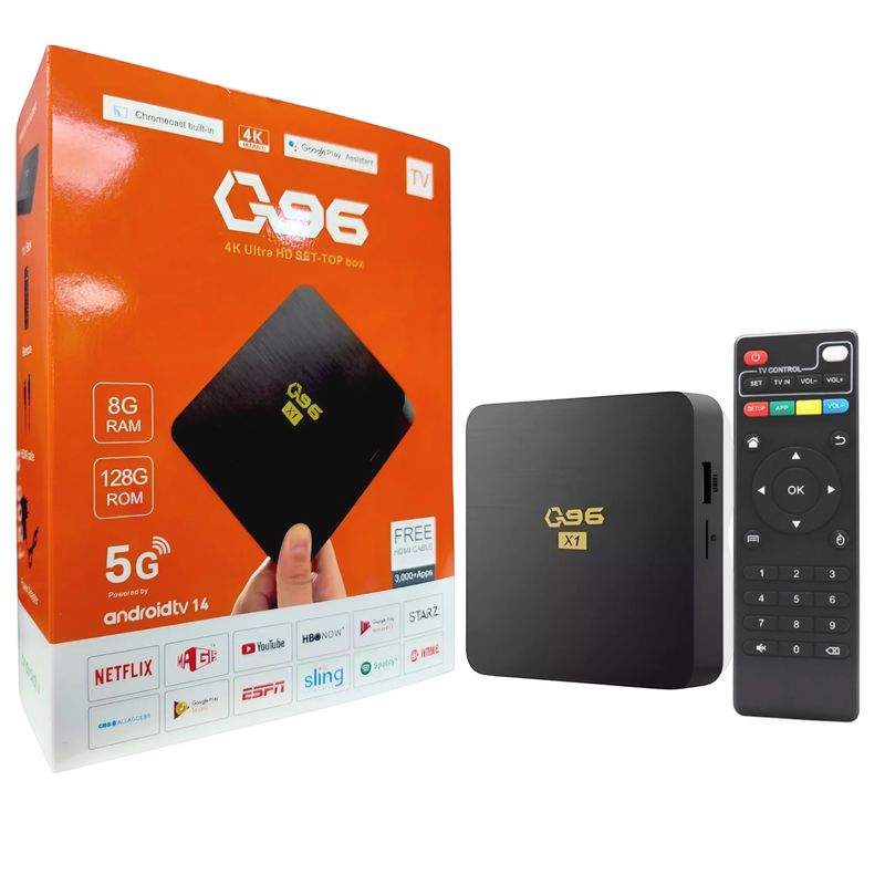 IRM - Tv Box Q96 4k Android 14 8g/128gb + Cable Hdmi