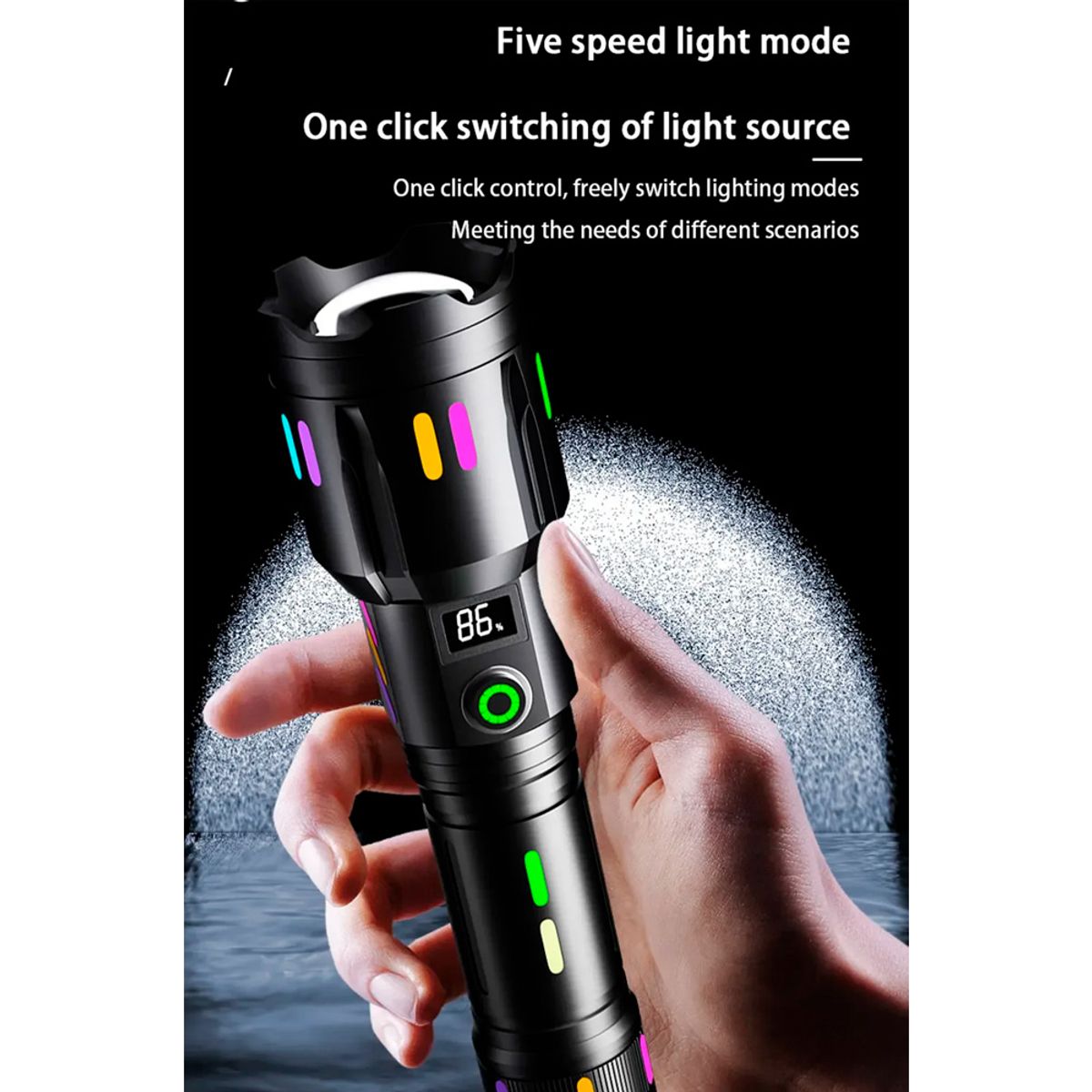 GENERICO - Linterna Recargable 3000 Metros