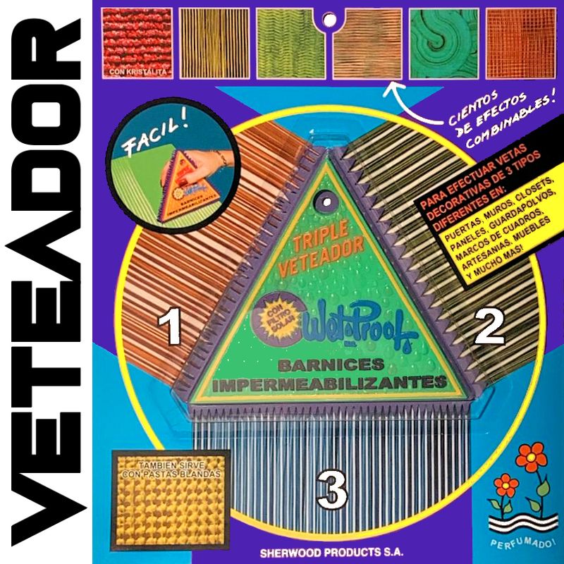 WETPROOF - VETEADOR PINTURA BARNIZ PASTA MADERA ARTESANÌA 3 EFECTOS 1 UNID. VERDE